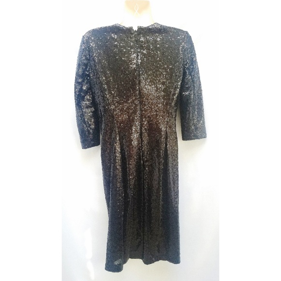 NY & Co Eva Mendes Black Sequin Dress XS - Picture 2 of 8